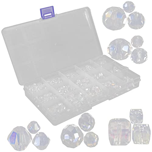 KAILIKETIY 1000 Stück Kristall Glasperlen Set für DIY Armbänder und Schmuckherstellung Vielseitige Bastelperlen Verschiedenen Formen für Kreative Bastelprojekte für Armbänder und Mehr KAILIKETIY 1000 Stück Kristall Glasperlen Set für DIY Armbänder und Schmuckherstellung Vielseitige Bastelperlen Verschiedenen Formen für Kreative Bastelprojekte für Armbänder und Mehr von KAILIKETIY