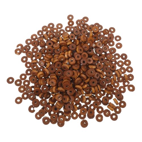 KAILIKETIY 1000Stücke Kaffeefarbene Holzperlen für DIY Schmuckherstellung Kleine Lochperlen für Armbänder und Kreative Bastelprojekte Perlen für Freundschaftsarmbänder von KAILIKETIY