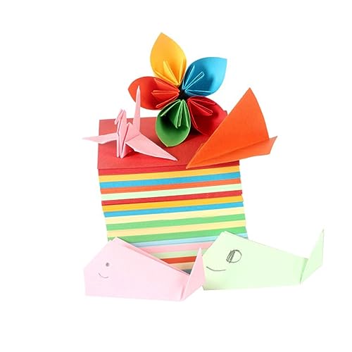 KAILIKETIY 100Blätter Doppelseitiges Origami Papier Farben Buntes Faltpapier für Erwachsene für DIY Projekte und Bastelarbeiten von KAILIKETIY