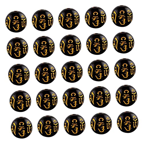 KAILIKETIY 100Stücke Buddhistische Perlen für DIY Schmuckgestaltung Glücksamulette und Einzigartige für Armbänder und von KAILIKETIY