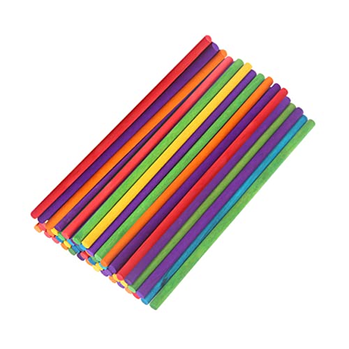 KAILIKETIY 100Stücke Bunte Holzstäbchen für DIY Bastelmaterial für Skulpturen und Kreative Spiele Geeignet für und Kunstprojekte KAILIKETIY 100Stücke Bunte Holzstäbchen für DIY Bastelmaterial für Skulpturen und Kreative Spiele Geeignet für und Kunstprojekte von KAILIKETIY