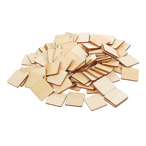 KAILIKETIY 100Stücke DIY Holzplatten Quadratische Holzstücke zum Basteln Unbeschichtet für Handarbeiten und Malprojekte und Erwachsene KAILIKETIY 100Stücke DIY Holzplatten Quadratische Holzstücke zum Basteln Unbeschichtet für Handarbeiten und Malprojekte und Erwachsene von KAILIKETIY