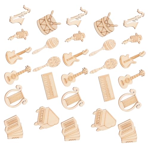 KAILIKETIY 100Stücke Holzscheiben für DIY Musikinstrumente Unlackierte Holzstücke zur Kreativen Gestaltung und Dekoration für Bastelprojekte und Schulbedarf KAILIKETIY 100Stücke Holzscheiben für DIY Musikinstrumente Unlackierte Holzstücke zur Kreativen Gestaltung und Dekoration für Bastelprojekte und Schulbedarf von KAILIKETIY