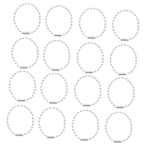 KAILIKETIY 100Stücke Kugelkette Metallkette für Schlüsselanhänger Erkennungsmarke und Schmuckherstellung Vielseitig Einsetzbar DIY Perlenkette für Projekte KAILIKETIY 100Stücke Kugelkette Metallkette für Schlüsselanhänger Erkennungsmarke und Schmuckherstellung Vielseitig Einsetzbar DIY Perlenkette für Projekte von KAILIKETIY