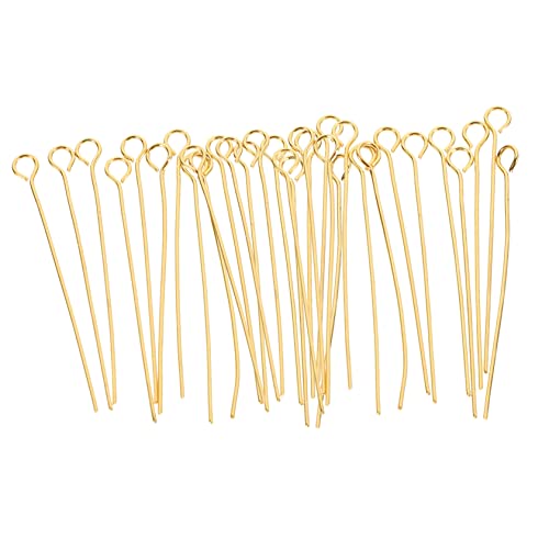 KAILIKETIY 100Stücke Nadel Schmuck Augen Pins für DIY Schmuckherstellung für Ohrringe und Perlenprojekte Robust und Langlebig von KAILIKETIY