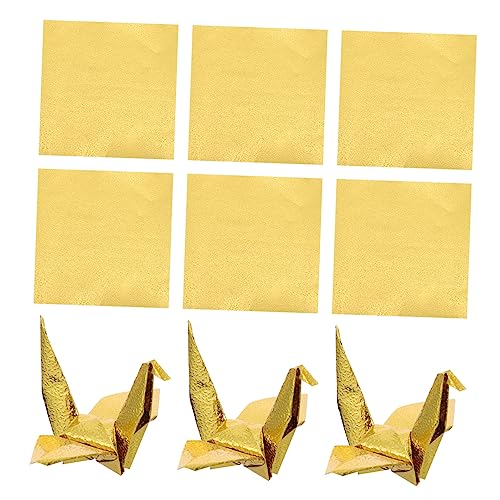 KAILIKETIY 100Stücke Origami Papier Quadratisch Einseitig Perlmutt DIY Bastelpapier für Erwachsene für Faltkunst Schulprojekte und Dekoration von KAILIKETIY