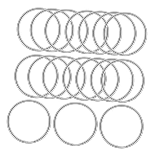 KAILIKETIY 100Stücke Schlüsselringe Langlebige Geteilte Ringe Für Schlüsselanhänger DIY Basteln Zubehör Für Taschen Und Lanyards von KAILIKETIY