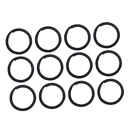 KAILIKETIY 100Stücke Schwarze Schlüsselringe Langlebige DIY Keychain Clips Eisen und Korrosionsbeständig für Schlüsselanhänger und Bastelarbeiten von KAILIKETIY