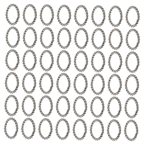 KAILIKETIY 100Stücke Sprungringe Twisted Jump Ringe für Schmuckherstellung Drahtdurchmesser Robust und Langlebig für Kreative Bastelprojekte KAILIKETIY 100Stücke Sprungringe Twisted Jump Ringe für Schmuckherstellung Drahtdurchmesser Robust und Langlebig für Kreative Bastelprojekte von KAILIKETIY