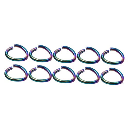 KAILIKETIY 100Stücke Sprungringe Verstellbare Verbindungselemente für DIY Schmuckherstellung für Armbänder und Bastelprojekte von KAILIKETIY