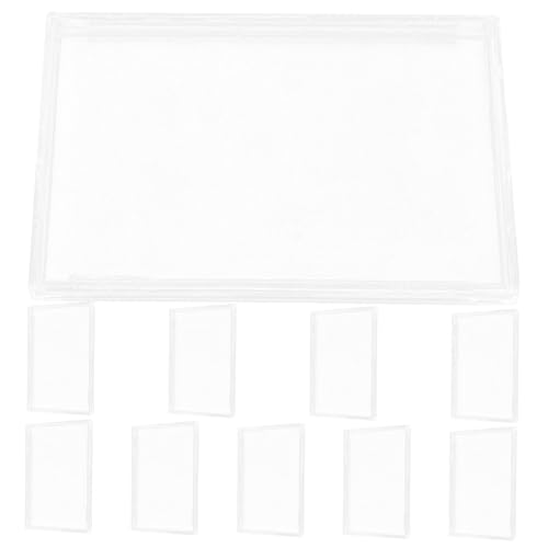 KAILIKETIY 10Stücke Acryl Kartenetui Durchsichtige Kartenhalter Für Spielkarten Und Visitenkarten Kompakte Und Aufbewahrungslösung Schützend Und Praktisch Für Kartenliebhaber von KAILIKETIY
