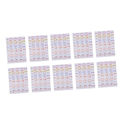 KAILIKETIY 10Stücke Flaschenetiketten für Ätherische Öle Selbstklebende Aufkleber aus Wetterfestem Material Beschriften von Behältern Unterscheidung von Ölen Langlebig von KAILIKETIY