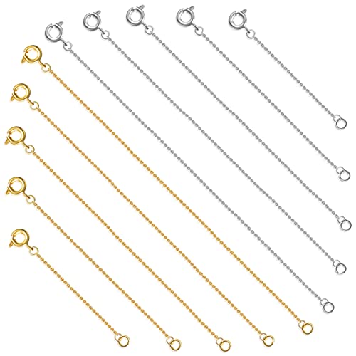 KAILIKETIY 10Stücke Kettenverlängerungen für DIY Schmuckherstellung Passend für Armbänder und Flexibles Schmuckzubehör KAILIKETIY 10Stücke Kettenverlängerungen für DIY Schmuckherstellung Passend für Armbänder und Flexibles Schmuckzubehör von KAILIKETIY