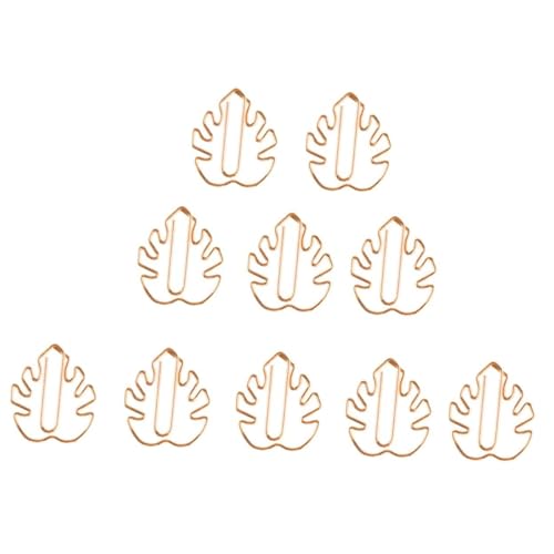 KAILIKETIY 10Stücke Kreative Büroklammern Schildkröten und Blattform Roségold für Notizen und Fotos Lesezeichenclips Perfektes für Freunde und Familie von KAILIKETIY