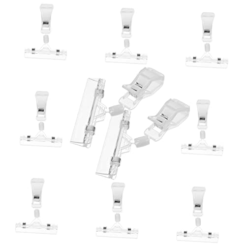 KAILIKETIY 10Stücke Preisclip Halter für Supermarkt Drehbare Transparente Etikettenhalter für Preise Tags und Memos Flexibel Einfach zu Positionieren für Zylindrische und Flache KAILIKETIY 10Stücke Preisclip Halter für Supermarkt Drehbare Transparente Etikettenhalter für Preise Tags und Memos Flexibel Einfach zu Positionieren für Zylindrische und Flache von KAILIKETIY