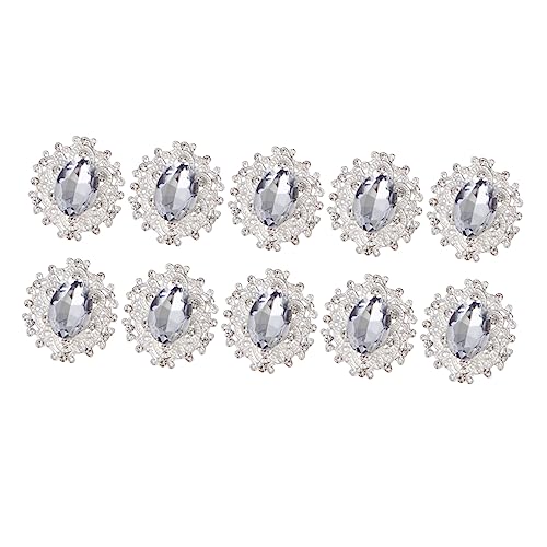 KAILIKETIY 10Stücke Teiliges DIY Strass Schmuckset mit Glitzernden Ornamenten für Kleidung für Broschen Ohrringe und Hochzeiten und Partys von KAILIKETIY