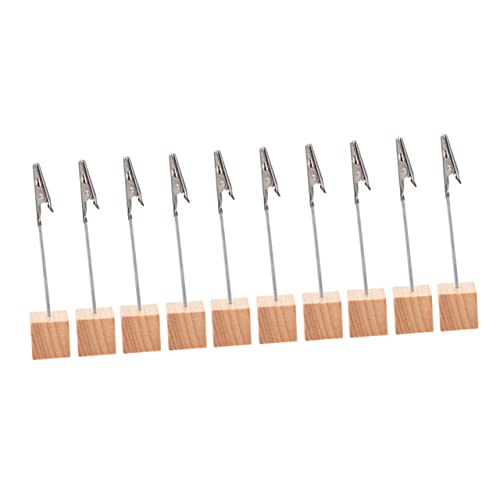 KAILIKETIY 10Stücke Teiliges Fotohalter Aus Holz Kreative Tischkartenhalter Und Notizclips Für Büro Memo Fotos Visitenkarten Stabiler Stand Vielseitig Einsetzbar Retro Design von KAILIKETIY