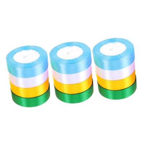 KAILIKETIY 12 Rollen Bunte Ribbons für Bastelarbeiten und Dekoration Strapazierfähige und Vielseitige Geschenkbandrollen für Kreative DIY Projekte von KAILIKETIY