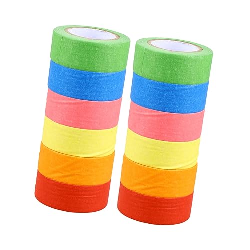 KAILIKETIY 12 Rollen Farbige Maskierbänder Klebeband Bastelpapier für DIY Kunstprojekte Kinderhandwerk und Kennzeichnung KAILIKETIY 12 Rollen Farbige Maskierbänder Klebeband Bastelpapier für DIY Kunstprojekte Kinderhandwerk und Kennzeichnung von KAILIKETIY
