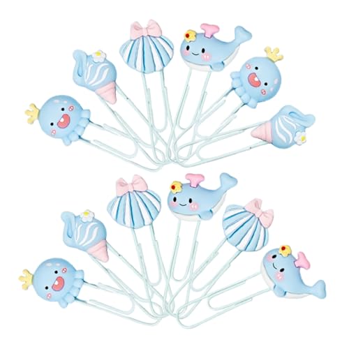 KAILIKETIY 12 Stück Marine Animal Paper Clip -lesezeichen Süße Lesezeichen Tierbuchmarker Lesezeichen Für Lustige Lesezeichen Süße Notizclips Neuartige Büroklammern Metall KAILIKETIY 12 Stück Marine Animal Paper Clip -lesezeichen Süße Lesezeichen Tierbuchmarker Lesezeichen Für Lustige Lesezeichen Süße Notizclips Neuartige Büroklammern Metall von KAILIKETIY