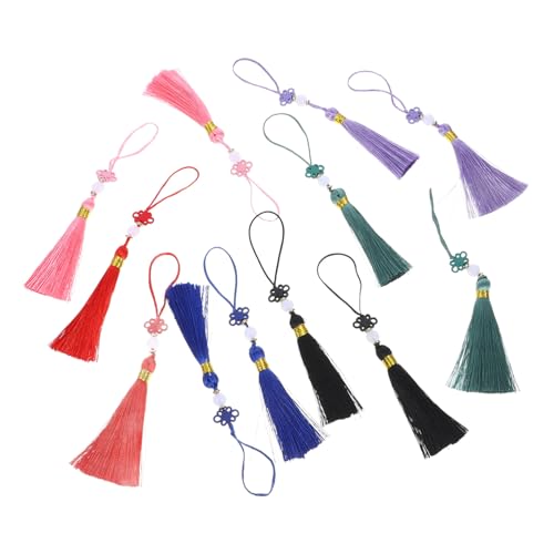 KAILIKETIY 12 Stück Teiliges Chinesisches Knotentassel Bunte Quasten anhänger Dekorative Hänger für Frühjahrsfest Fronttür deko DIY Schlüsselanhänger Wohnaccessoire KAILIKETIY 12 Stück Teiliges Chinesisches Knotentassel Bunte Quasten anhänger Dekorative Hänger für Frühjahrsfest Fronttür deko DIY Schlüsselanhänger Wohnaccessoire von KAILIKETIY