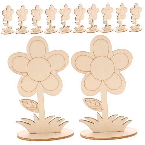 KAILIKETIY 12 Stück Teiliges Unvollendete Holzblumen Bastelornamente aus Holz Glatte Oberfläche zum Bemalen und Dekorieren Kreative DIY Blumenfiguren für Erwachsene Leichte Holzdekoration KAILIKETIY 12 Stück Teiliges Unvollendete Holzblumen Bastelornamente aus Holz Glatte Oberfläche zum Bemalen und Dekorieren Kreative DIY Blumenfiguren für Erwachsene Leichte Holzdekoration von KAILIKETIY