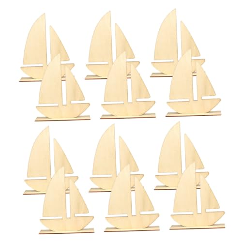 KAILIKETIY 12 Stück Teiliges Unvollendete Holzrohlinge Segelbootform mit Glatter Oberfläche und Abgerundeten Kanten Stabile Struktur für DIY Basteln Bemalbare Holzscheiben als Holzdeko für KAILIKETIY 12 Stück Teiliges Unvollendete Holzrohlinge Segelbootform mit Glatter Oberfläche und Abgerundeten Kanten Stabile Struktur für DIY Basteln Bemalbare Holzscheiben als Holzdeko für von KAILIKETIY
