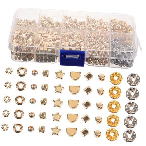 KAILIKETIY 1240 Stück Teiliges DIY Perlen Fach Aufbewahrungsbox Leichte und Verschleißfeste Ccb Spacer Perlen für Schmuckherstellung für Armbänder Halsketten und Kreative Bastelprojekte von KAILIKETIY