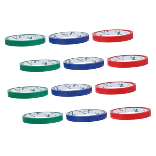 KAILIKETIY 12Rollen Multifunktions Klebeband für Verpackungsbeutel Dichtungsbänder für Supermärkte und Obstgeschäfte Langlebig und Einfach zu Bedienen von KAILIKETIY