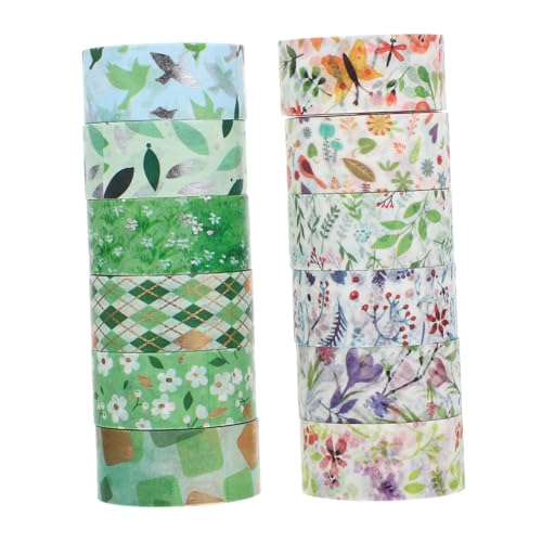 KAILIKETIY 12Rollen Teiliges Washi Tape Dekorative Klebebänder für Scrapbooking DIY Projekte Journals und Handwerk für und Persönliche Gestaltung von KAILIKETIY