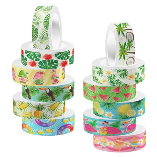 KAILIKETIY 12Rollen Washi Tape Dekoratives Papierband für DIY Scrapbooking und Geschenkverpackungen Leicht Abreißbar und Wiederverwendbar für Bastelprojekte von KAILIKETIY