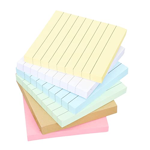 KAILIKETIY 12Stücke Farbige Klebezettel Notizblöcke für Büro und Schule Selbstklebende Memo Pads und Kraftpapier für Studenten Schreibwaren von KAILIKETIY