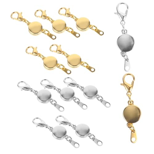 KAILIKETIY 12Stücke Magnetische Verschlüsse für und Armbänder DIY Schmuckverschlüsse mit Hummerverschluss Design Silber und Gold von KAILIKETIY