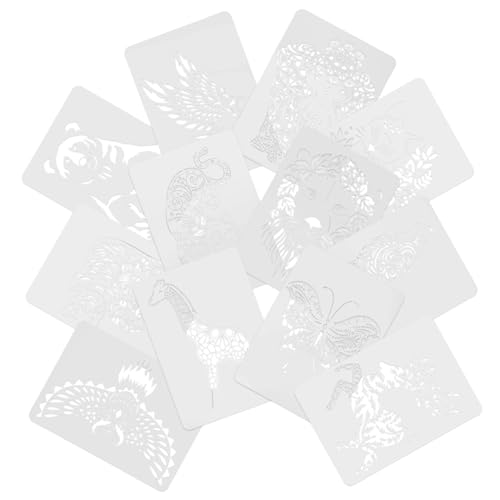 KAILIKETIY 12Stücke Malschablonen für Wiederverwendbare Tier Zeichenschablonen Kunststoff für DIY Kunstprojekte für Wände und Bastelarbeiten KAILIKETIY 12Stücke Malschablonen für Wiederverwendbare Tier Zeichenschablonen Kunststoff für DIY Kunstprojekte für Wände und Bastelarbeiten von KAILIKETIY