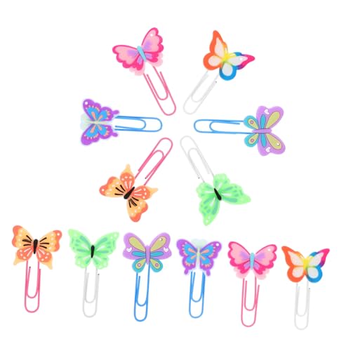 KAILIKETIY 12Stücke Teiliges Schmetterlings Büroklammern aus Lustige Lesezeichen für Schule Büro und Robuste und Langlebige Büroaccessoires für Karten Fotos KAILIKETIY 12Stücke Teiliges Schmetterlings Büroklammern aus Lustige Lesezeichen für Schule Büro und Robuste und Langlebige Büroaccessoires für Karten Fotos von KAILIKETIY
