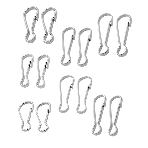 KAILIKETIY 14 Stück Teiliges DIY Schmuckverbinder aus Rostfreiem Stahl Langlebige Verbindungsklammern für Charms Armbänder und Halsketten für Schmuckherstellung und Bastelarbeiten KAILIKETIY 14 Stück Teiliges DIY Schmuckverbinder aus Rostfreiem Stahl Langlebige Verbindungsklammern für Charms Armbänder und Halsketten für Schmuckherstellung und Bastelarbeiten von KAILIKETIY