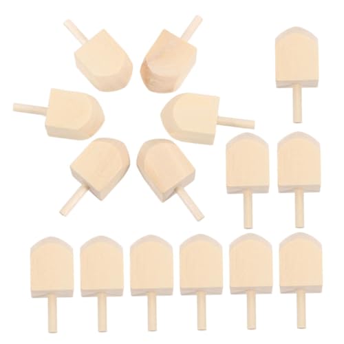 KAILIKETIY 15 Stück Holz Dreidel zum Bemalen für Chanukka Unfertige DIY Bastelmaterial für Feiertagsdekoration und Spiele KAILIKETIY 15 Stück Holz Dreidel zum Bemalen für Chanukka Unfertige DIY Bastelmaterial für Feiertagsdekoration und Spiele von KAILIKETIY