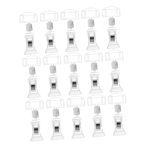 KAILIKETIY 15 Stück Warenschild-clip, Drehbarer Clip-on-halter, Ständer, Preisanzeige, Etikett Für Visitenkarten, Supermarkt, Einzelhandel, KAILIKETIY 15 Stück Warenschild-clip, Drehbarer Clip-on-halter, Ständer, Preisanzeige, Etikett Für Visitenkarten, Supermarkt, Einzelhandel, von KAILIKETIY