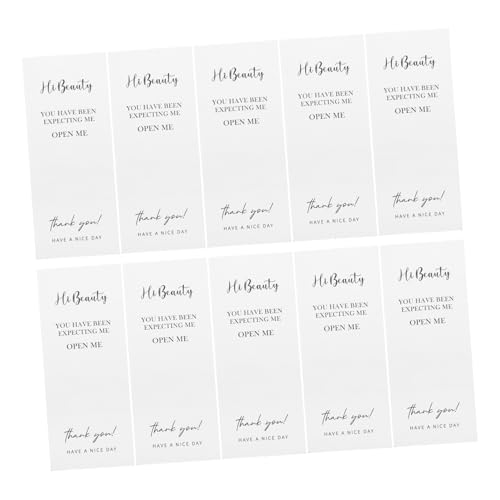 KAILIKETIY 150 Stück Dankeschön-aufkleber Zum Verschließen Von Geschenkboxen, Selbstklebende Etiketten Zum Verpacken, Rechteckige Klebeetiketten Für Kleine Unternehmen von KAILIKETIY