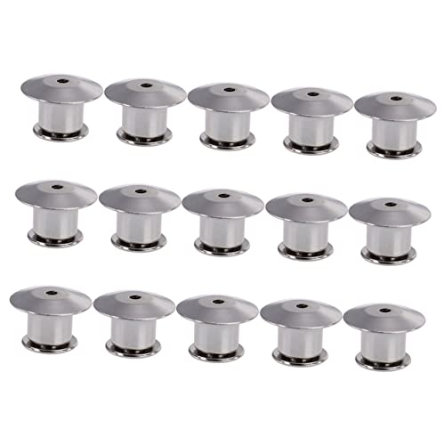 KAILIKETIY 15Stücke Stecknadel Rücksperren Austauschbare Pin Rücken Für Anstecker Kompakte Und Langlebige Kappen Weißnickel Für Sicheres Halten Von Pins Und Abzeichen KAILIKETIY 15Stücke Stecknadel Rücksperren Austauschbare Pin Rücken Für Anstecker Kompakte Und Langlebige Kappen Weißnickel Für Sicheres Halten Von Pins Und Abzeichen von KAILIKETIY