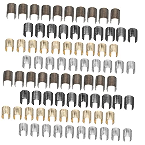 KAILIKETIY 160Stücke Lederseilclips für Schmuckherstellung Zylindrische Crimp Elemente Farben für Anhänger Armbänder und Ohrringe KAILIKETIY 160Stücke Lederseilclips für Schmuckherstellung Zylindrische Crimp Elemente Farben für Anhänger Armbänder und Ohrringe von KAILIKETIY