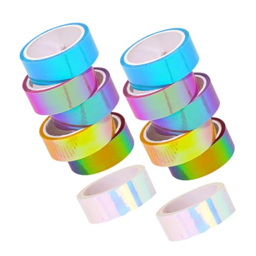 KAILIKETIY 18 Stück Teiliges Regenbogen Washi Tape Metallic Klebebänder für Diy Scrapbooking und Journaling Dekoratives Klebeband für Kreative Projekte und Home Decor von KAILIKETIY