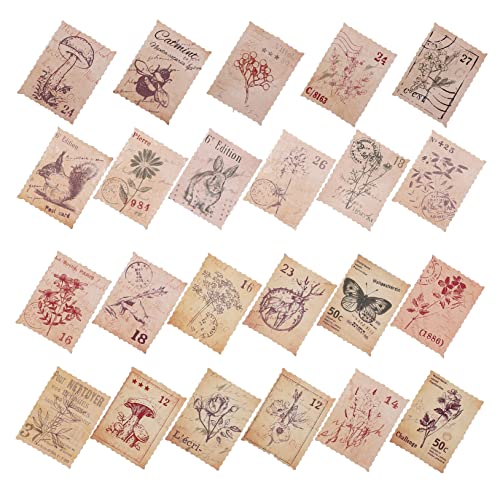 KAILIKETIY 184Stücke Retro Pflanzen und Tieraufkleber Klebstempelaufkleber für Scrapbooking Journaling und Geschenkverpackung Vielseitig Einsetzbar Boxen À KAILIKETIY 184Stücke Retro Pflanzen und Tieraufkleber Klebstempelaufkleber für Scrapbooking Journaling und Geschenkverpackung Vielseitig Einsetzbar Boxen À von KAILIKETIY