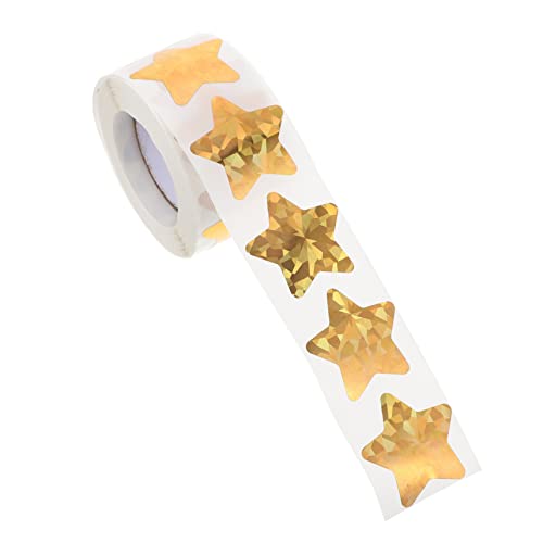 KAILIKETIY 1Rolle Abnehmbare Sternaufkleber Goldene Belohnungsaufkleber für Schule Kunst Dekoration Durchmesser für Lehrer und Eltern KAILIKETIY 1Rolle Abnehmbare Sternaufkleber Goldene Belohnungsaufkleber für Schule Kunst Dekoration Durchmesser für Lehrer und Eltern von KAILIKETIY
