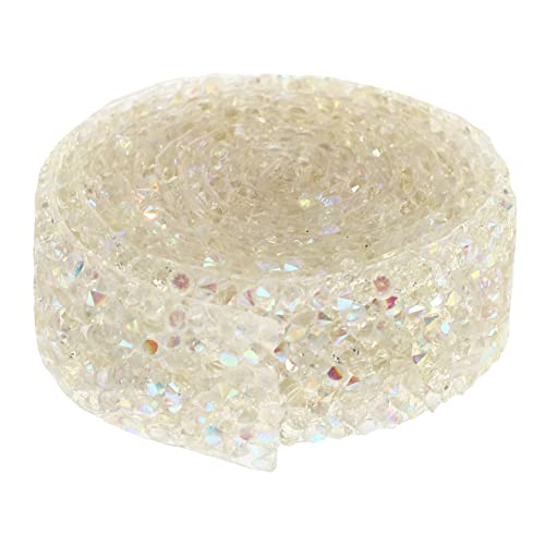 KAILIKETIY 1Rolle Bling Strass Band Selbstklebendes Funkelndes DIY Harz Diamantband Transparent für Kreative Projekte Basteln und Schmuckgestaltung von KAILIKETIY