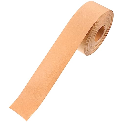 KAILIKETIY 1Rolle Braunes Papierpackungsband Hochleistungs Klebeband Für Verpackungen Geschenkboxen Und Schreibbares Umweltfreundliches Und Abbaubares Kartonband von KAILIKETIY
