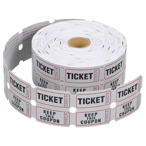 KAILIKETIY 1Rolle Bunte Ticketrolle für Feierlichkeiten Robuste Spiel aus Beschichtetem für Events und Gewinnspiele Farben für Jede Veranstaltung von KAILIKETIY
