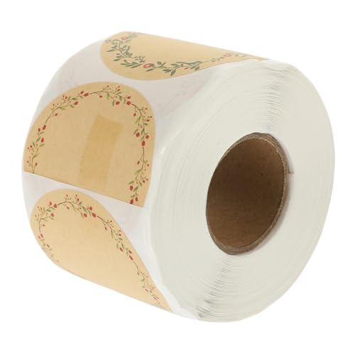 KAILIKETIY 1Rolle Dekorative Kraftpapieraufkleber für Geschenktüten Urlaubsumschläge und Selbstklebende für Geschenkverpackungen Einfach zu Verwenden von KAILIKETIY
