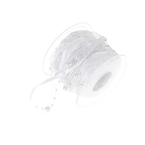 KAILIKETIY 1Rolle Hochzeitsband Dekoratives Blumenstraußband Weiß für DIY Party Dekoration und Hochzeitsfeiern Vielseitig Einsetzbar für Bastelprojekte von KAILIKETIY