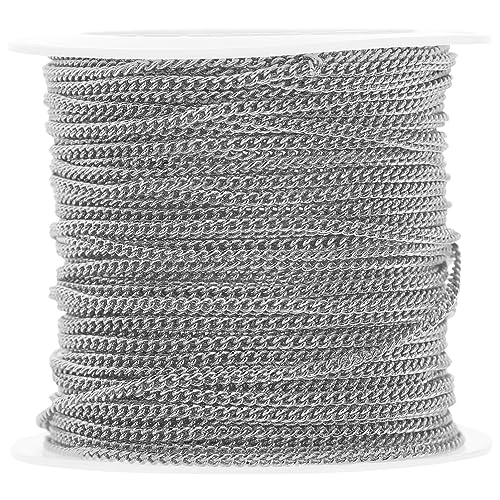 KAILIKETIY 1Rolle Kupferkette DIY Schmuckkette für Halsketten Armbänder und Accessoires Dekorative Kette Anpassbar mit Langlebiger Galvanisierung für Handgemachte von KAILIKETIY